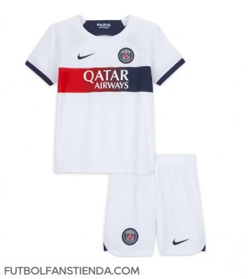 Paris Saint-Germain Segunda Equipación Niños 2023-24 Manga Corta (+ Pantalones cortos)